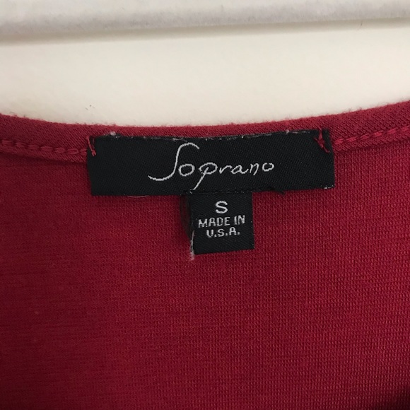 Red Peplum Top - Picture 2 of 3